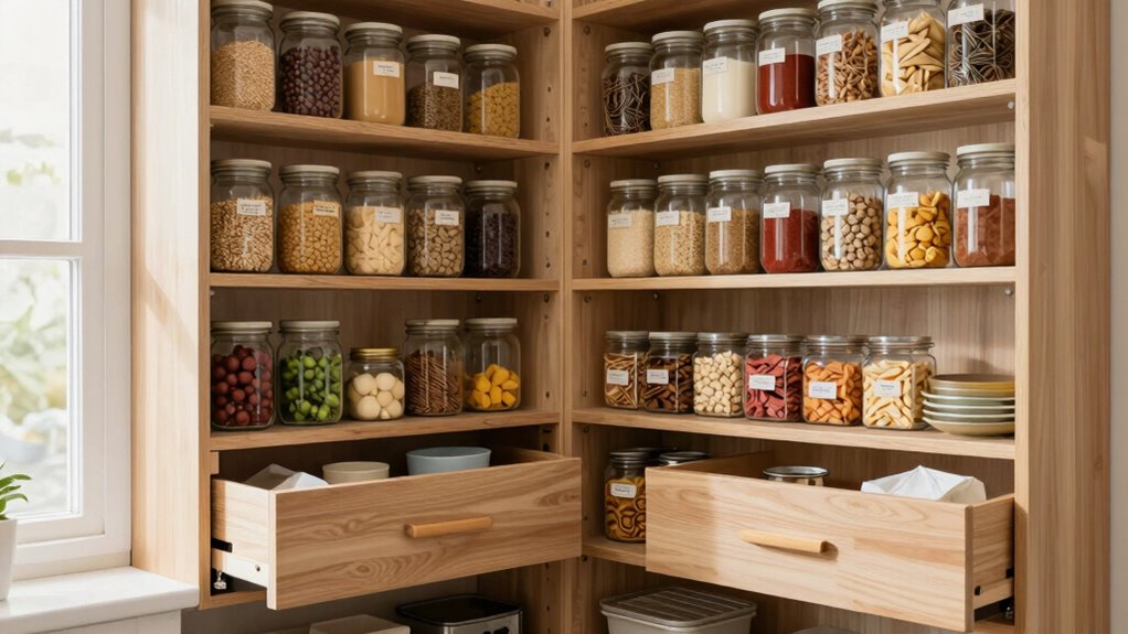 organized pantry for efficiency