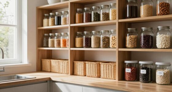 organized pantry reduces clutter