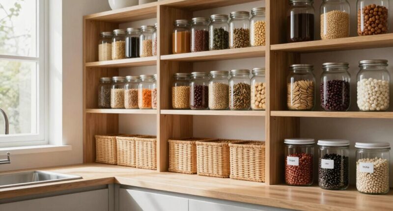 organized pantry reduces clutter