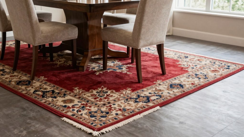 proper rug size placement