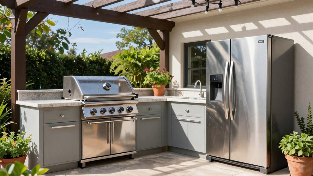 regular outdoor kitchen maintenance