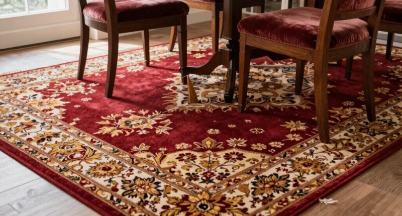 slippery dining room rug