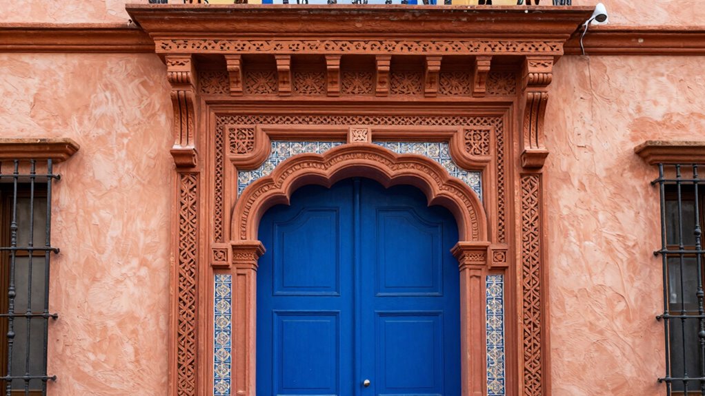 spanish style ornate textured details