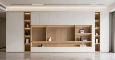 stylish built in storage solution