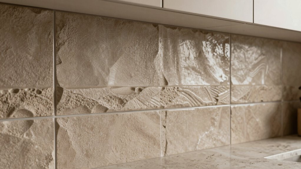 texture contrast and layered patterns