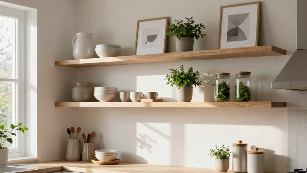 balanced stylish organized display