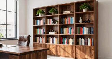 bookcases enhance office space