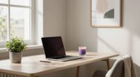 calm home office environment