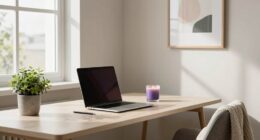 calm home office environment
