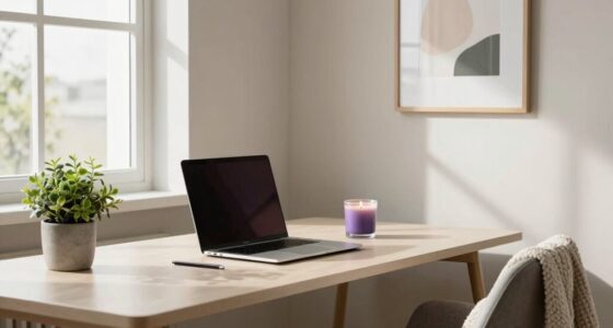 calm home office environment