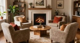 create conversational seating layout