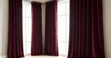 drapery adjusts room proportions