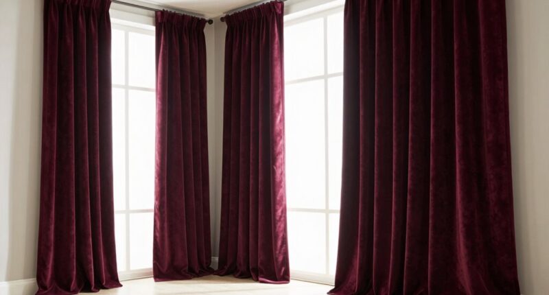 drapery adjusts room proportions