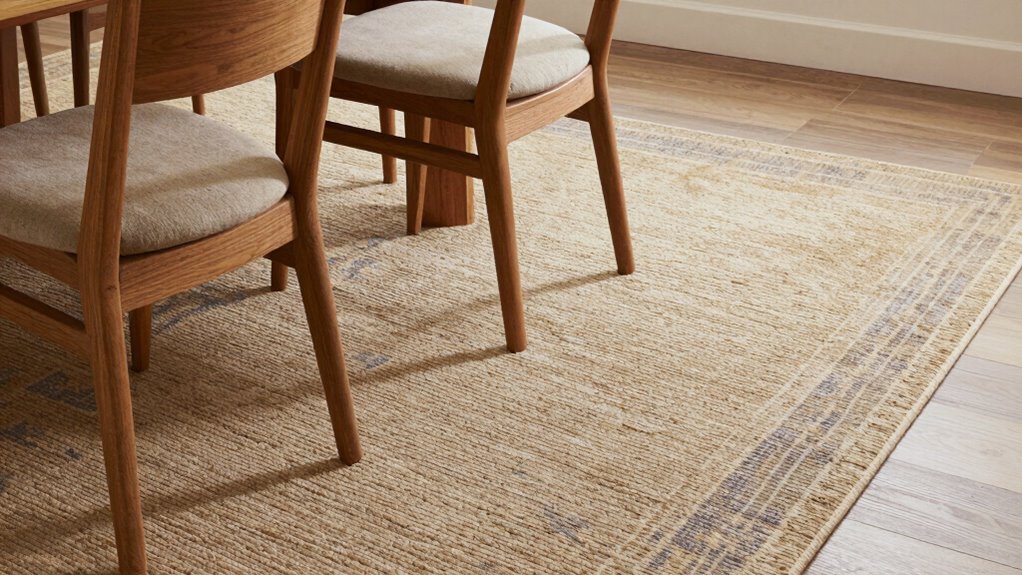 durable easy to clean dining rug