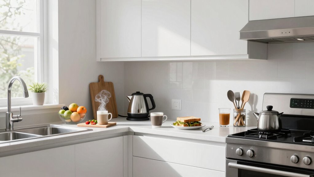 efficient accessible well lit kitchen