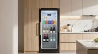 efficient beverage fridge placement