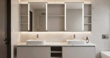efficient double vanity design