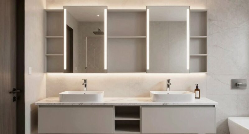 efficient double vanity design