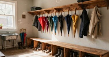 efficient mudroom placement
