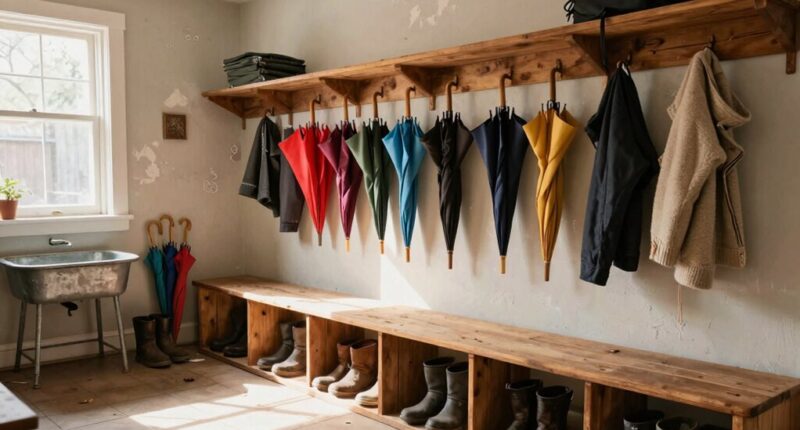 efficient mudroom placement