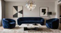 elegant geometric room design