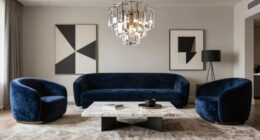 elegant geometric room design