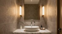 elegant memorable powder room