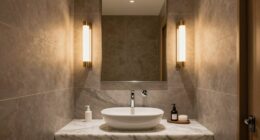 elegant memorable powder room