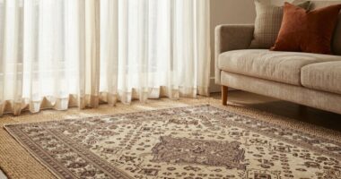 elevate jute rug styling