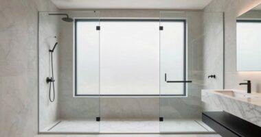 expanding bathroom with mirrors