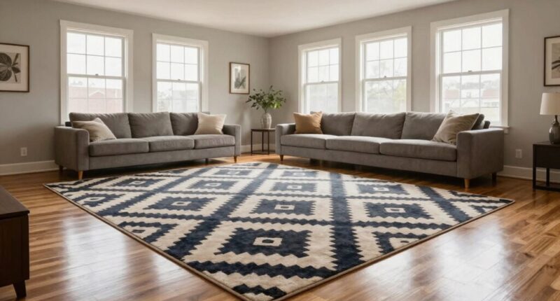 incorrect rug size choice