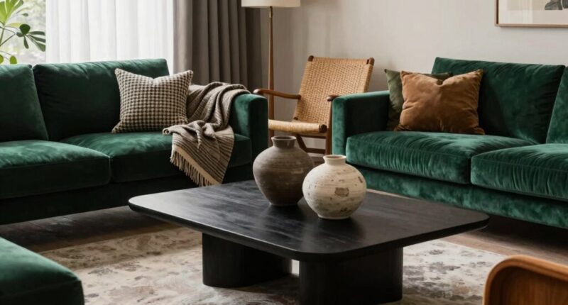 layered interior material pairing