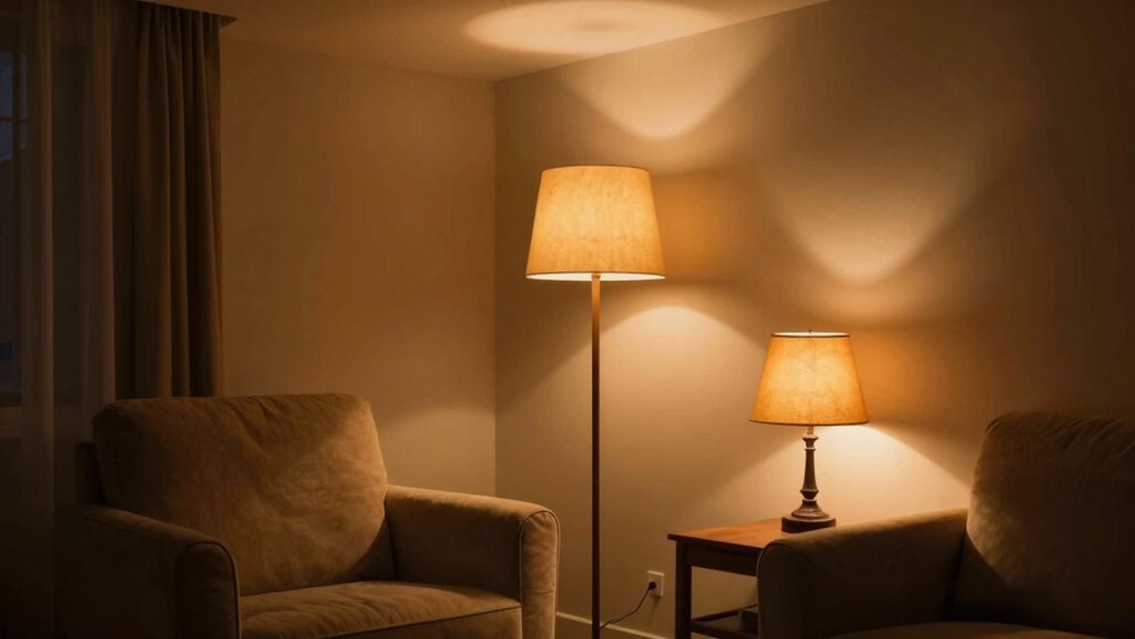 layered warm ambient lighting