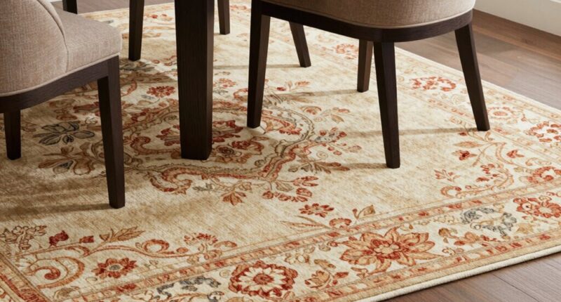 matching rug with chairs