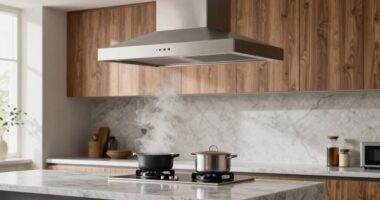 open kitchen ventilation solution