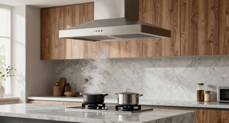 open kitchen ventilation solution