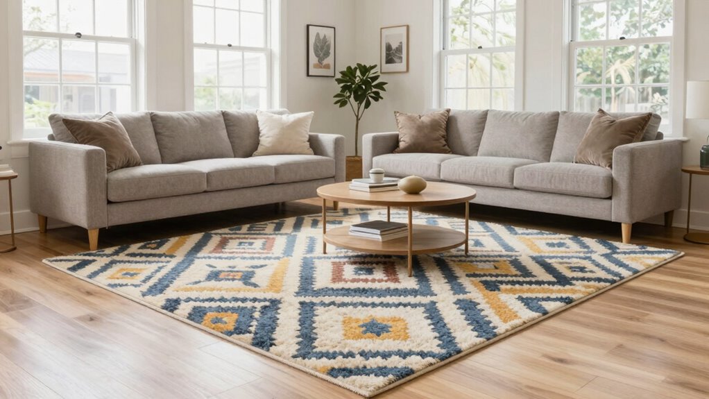 optimal rug size coordination