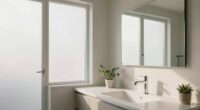 organized bathroom for relaxation
