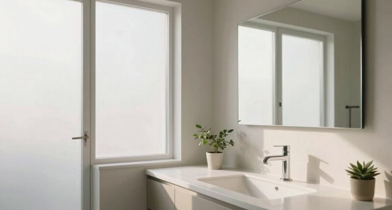 organized bathroom for relaxation