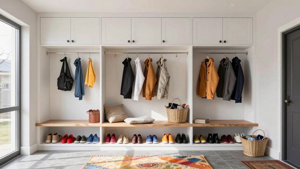 organized clutter free entryway system