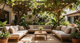 popular outdoor lounge area