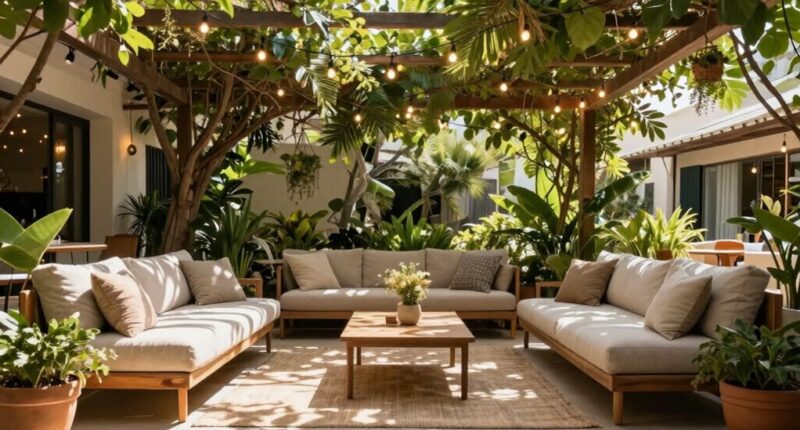 popular outdoor lounge area
