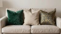select balanced pillow arrangements