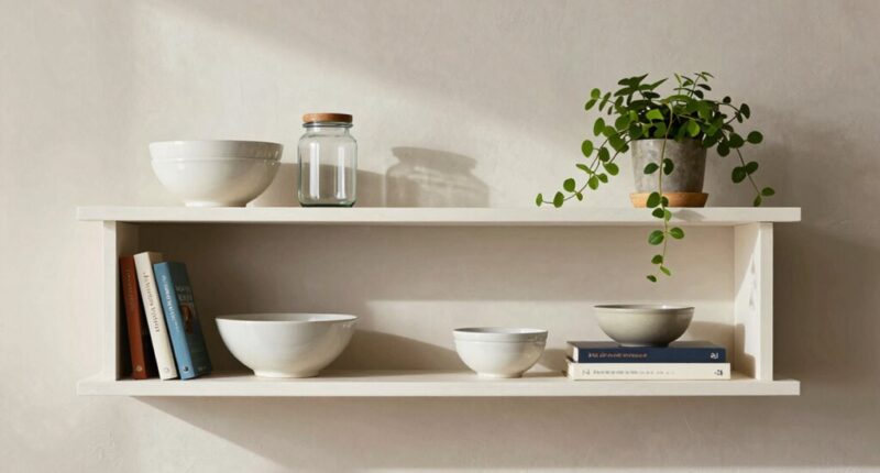 simple stylish shelving update