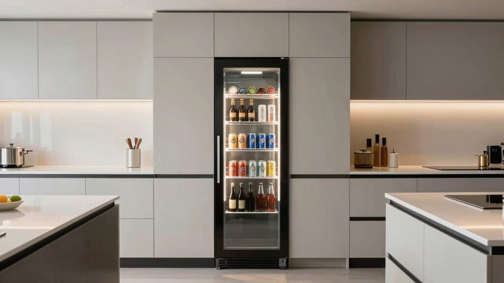 smart beverage fridge placement