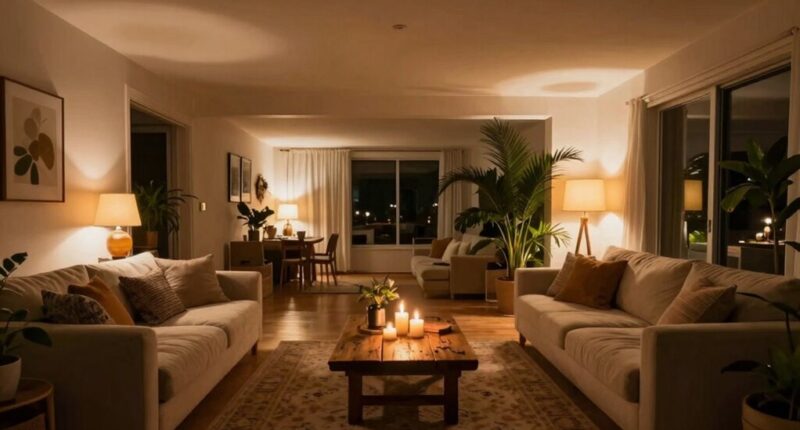 soft warm ambient lighting