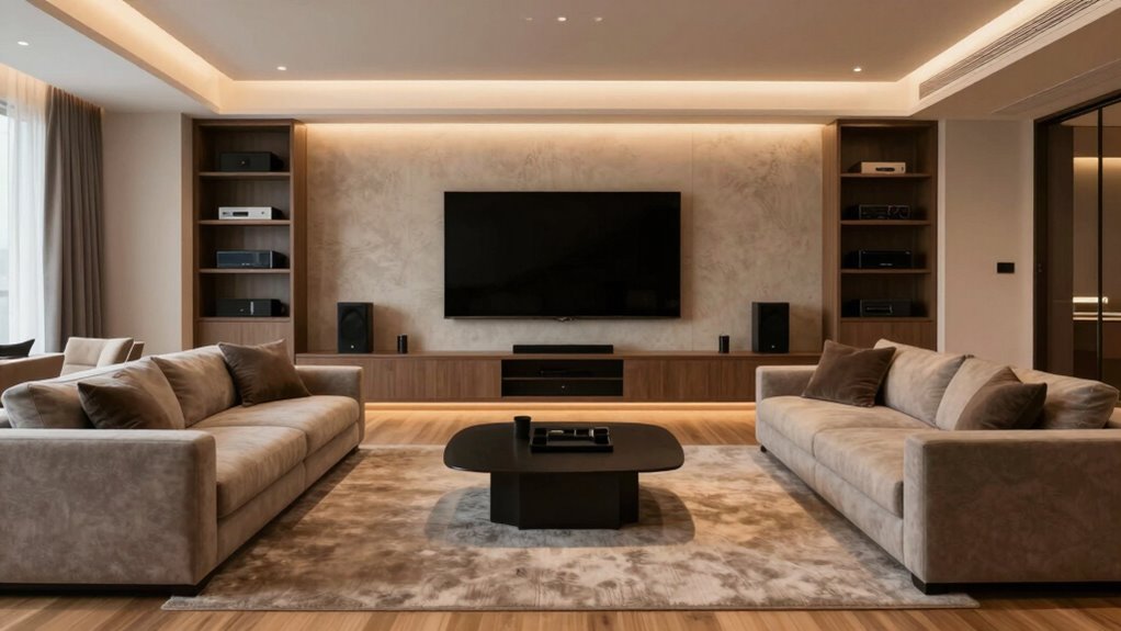 soundproofed media room design