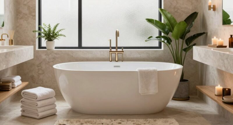 spa inspired bathroom decor