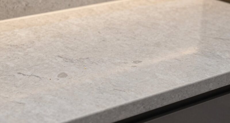 stain resistant concealing countertop