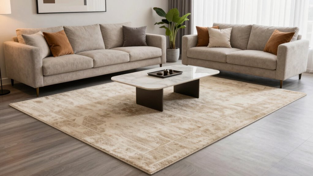 strategic furniture and color coordination